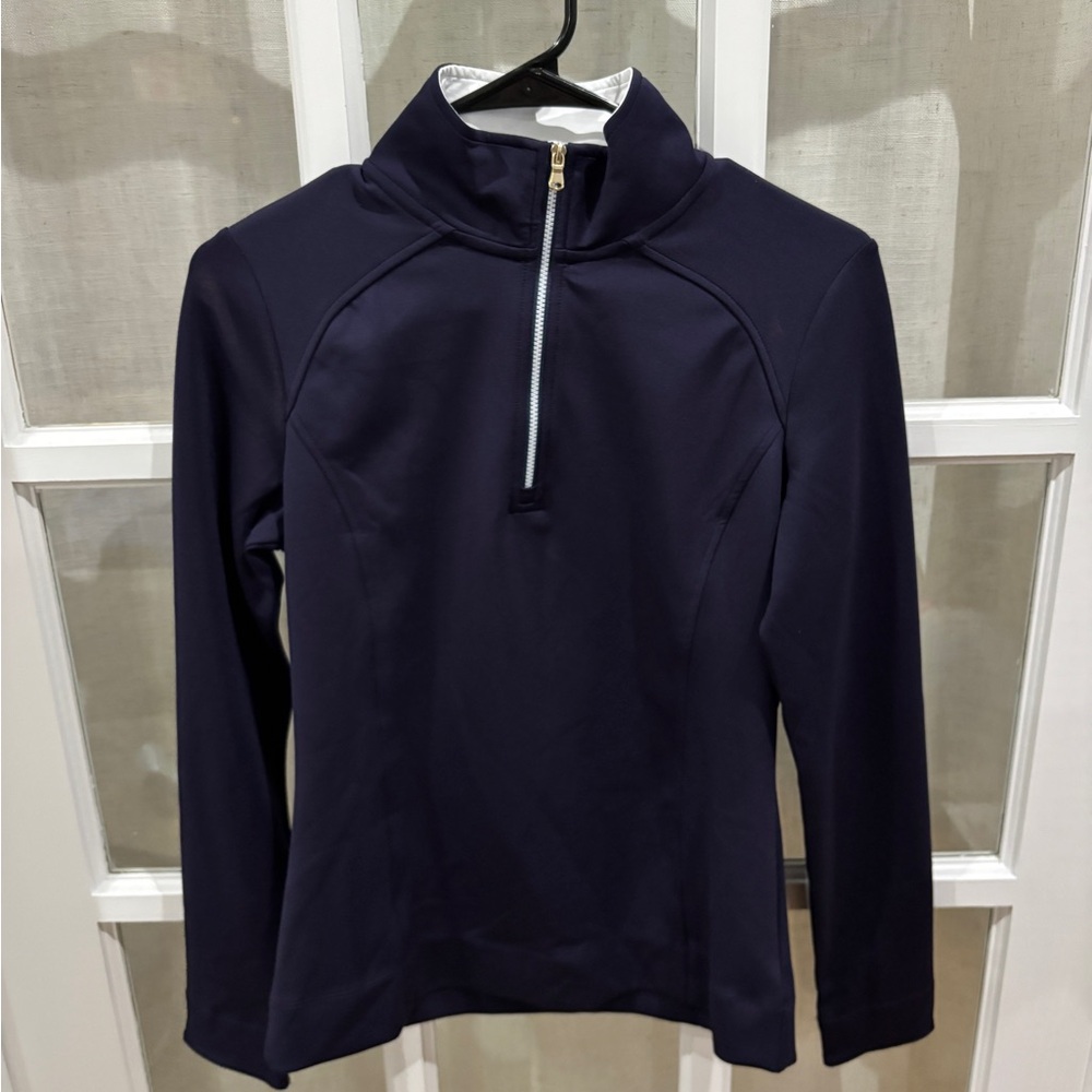 Fairway & Greene Navy and White Golf Zip Jacket